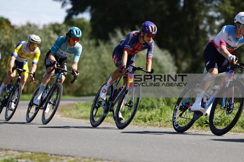 Waalwijk - The Netherlands - cycling - cyclisme - radsport - wielrennen - Vlot Mees (NED Team Picnic PostNL) - POELVOORDE Tars (BEL/ Team Lotto - Intermarche) - TORNEY Artuur (BEL/ Team Flanders - Baloise - KONINGS Roan (NED/ Team Metec Solarwatt p/b Mant